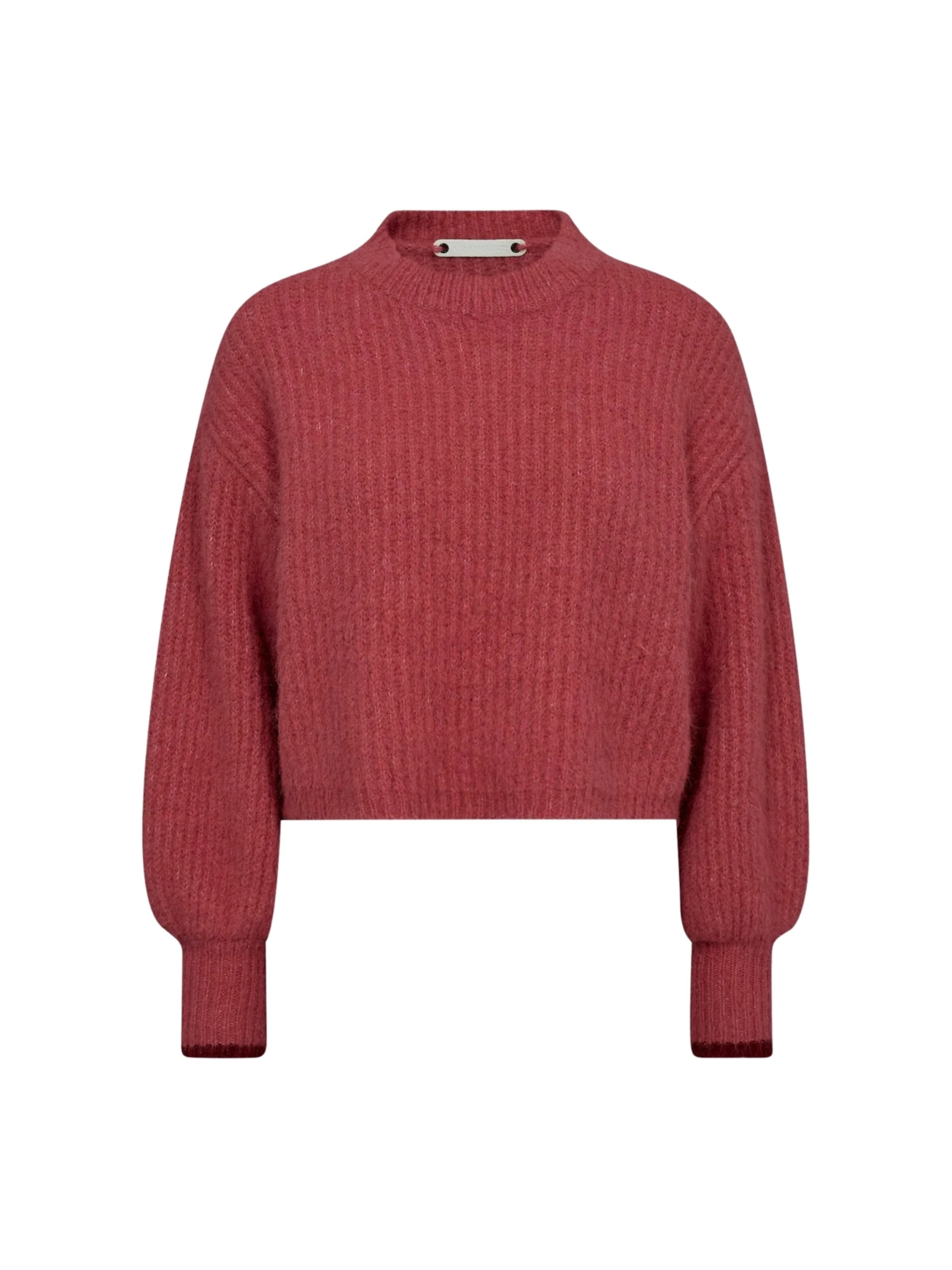 Pull-over ' CoralieCC ' co'couture en marron : devant