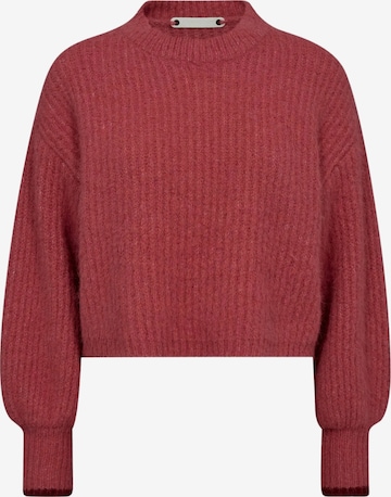 Pull-over ' CoralieCC ' co'couture en marron : devant