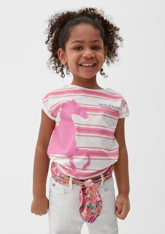 T-Shirt s.Oliver en blanc : devant