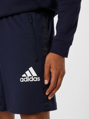 ADIDAS SPORTSWEAR Regular Workout Pants in Blue