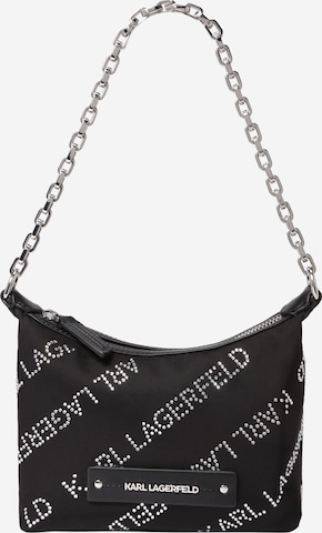 Karl Lagerfeld Наплечная сумка 'Essential Crystal' в Черный: спереди
