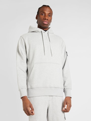 Calvin Klein Jeans Sweatshirt in Grijs: voorkant