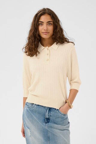 CULTURE - Pullover 'CUsophi Annemette' em bege: frente