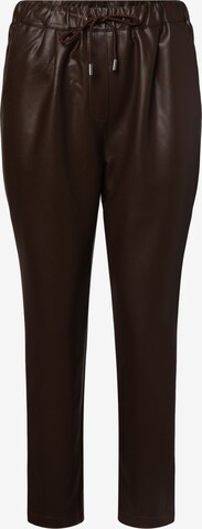 Franco Callegari Pleat-Front Pants ' ' in Brown: front