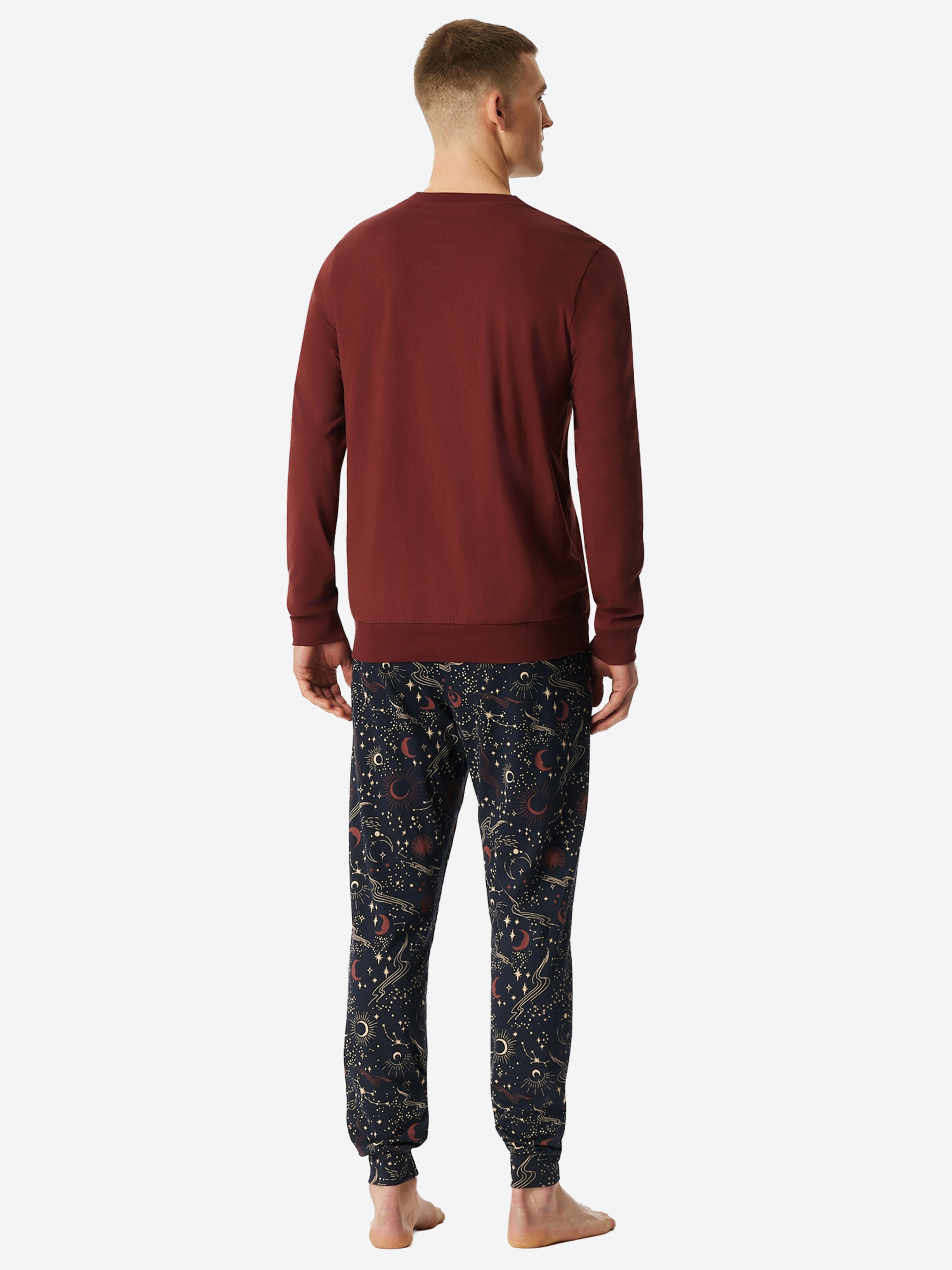 SCHIESSER Pajamas long ' Family ' in Blue