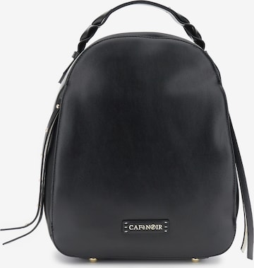 CAFè NOIR Backpack in Black: front