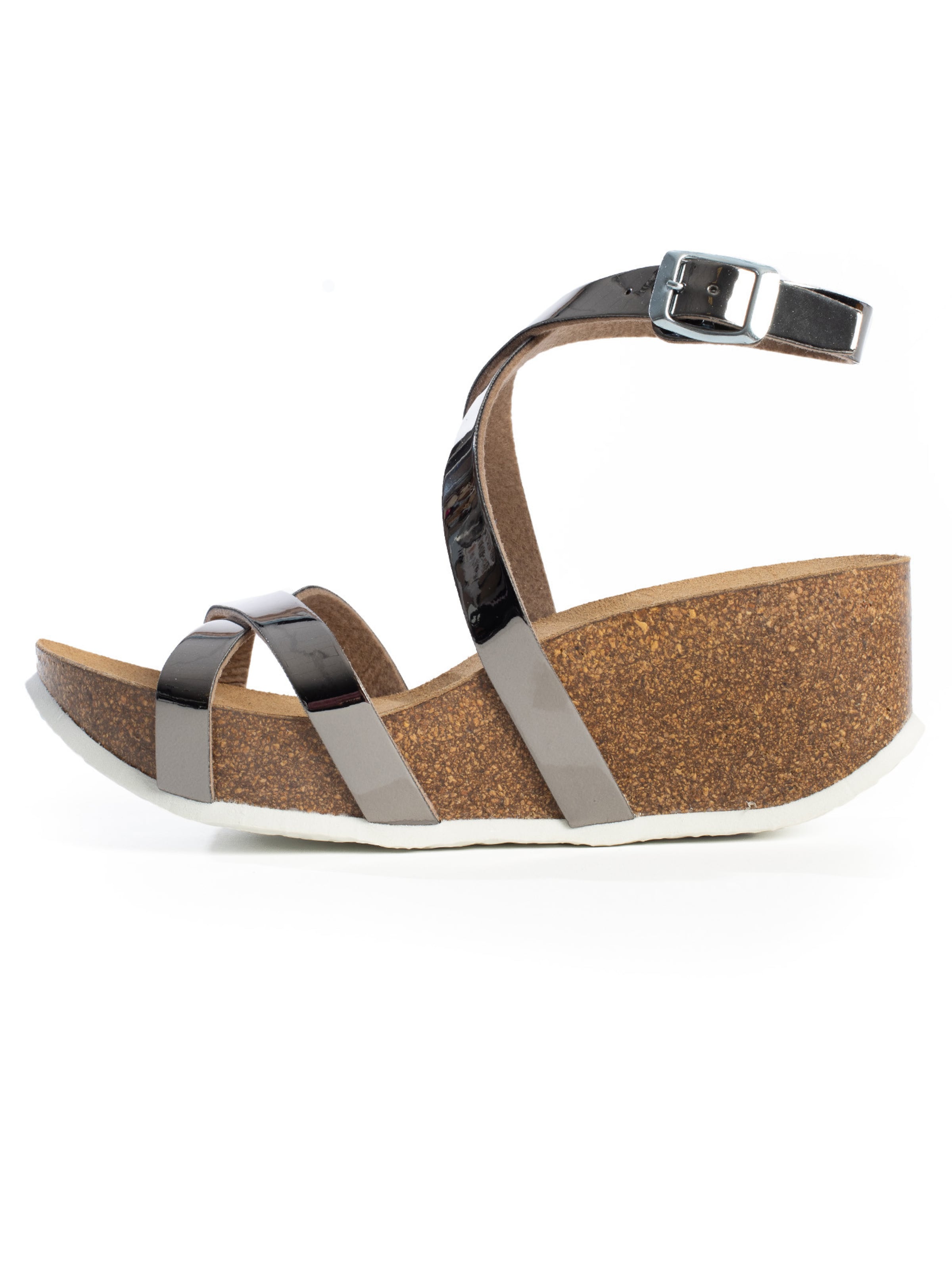 Bayton Босоножки с ремешком 'Asteria' в Серебристый: спереди