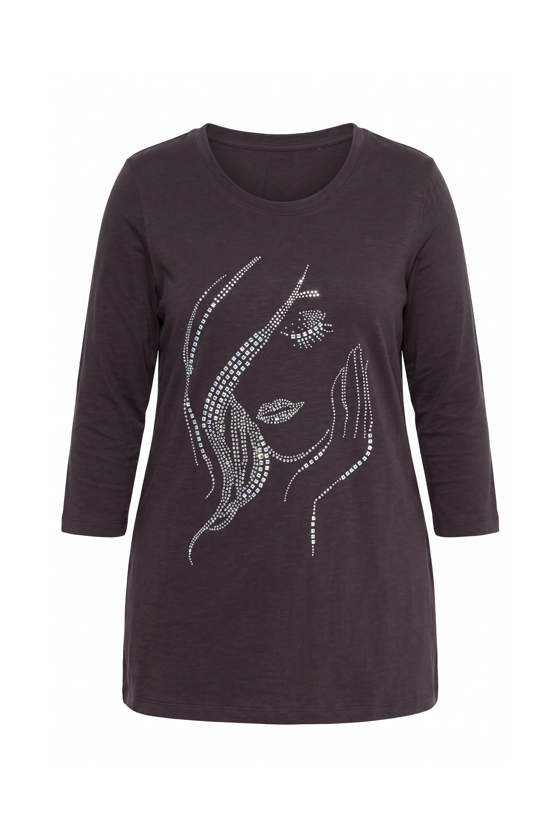 MIAMODA Shirt in Brown: front