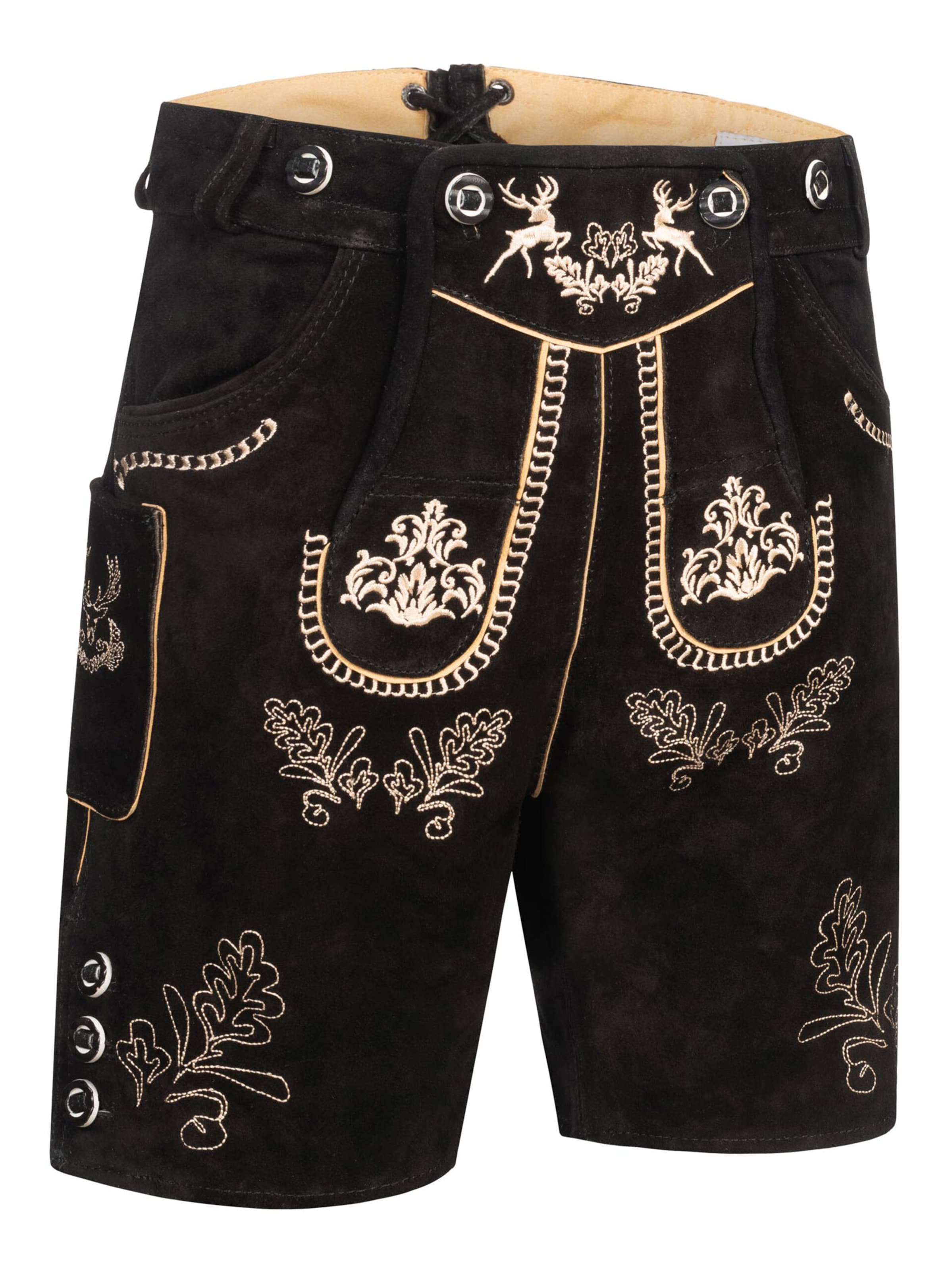 Alessandro Salvarini Regular Klederdracht broek in Zwart