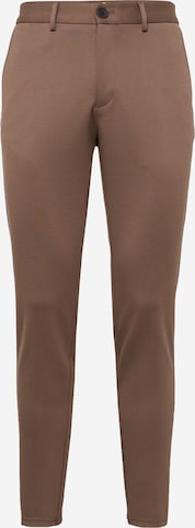 JACK & JONES Chino trousers 'MARCO' in Brown: front