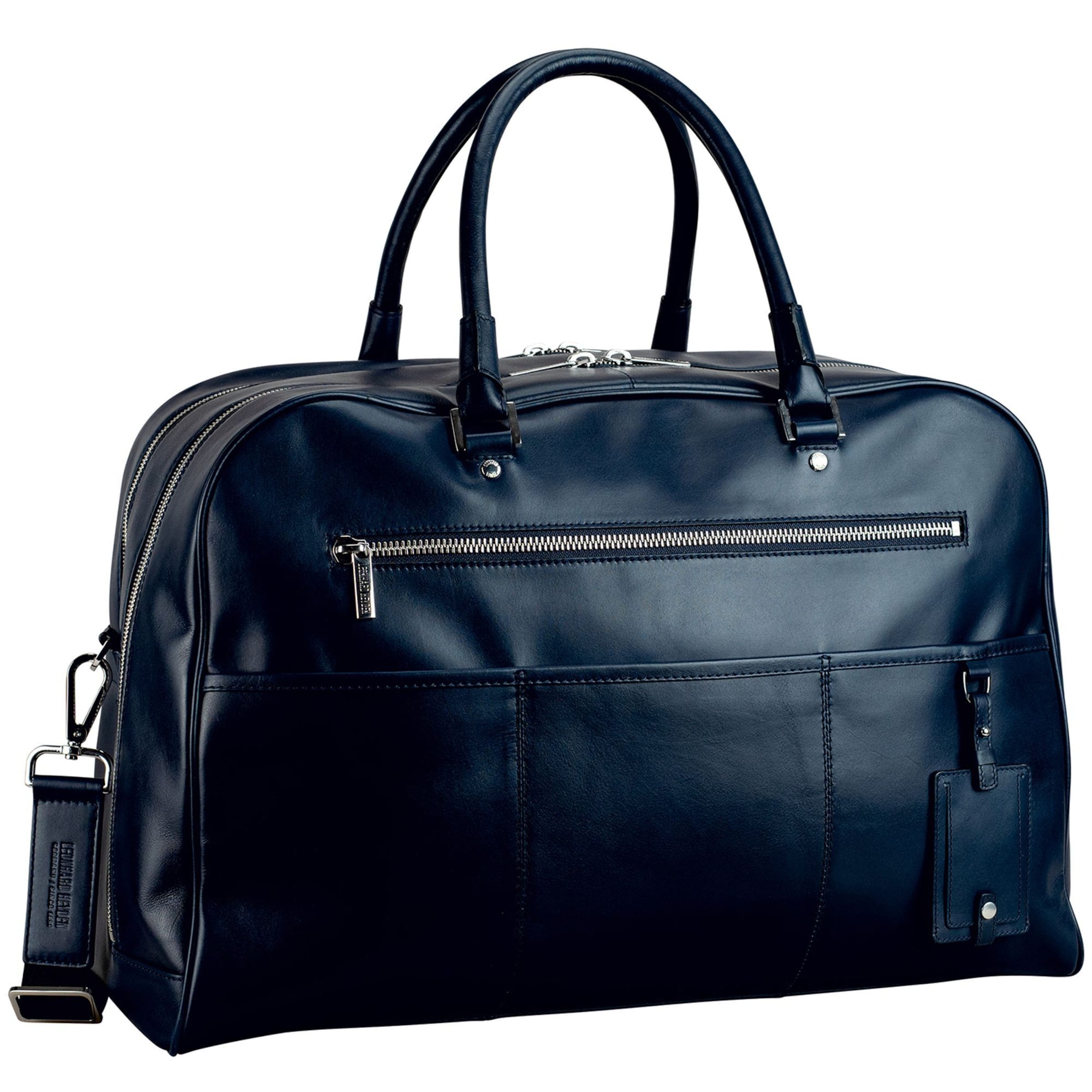 LEONHARD HEYDEN Weekend bag 'Montreal' in Blue: front