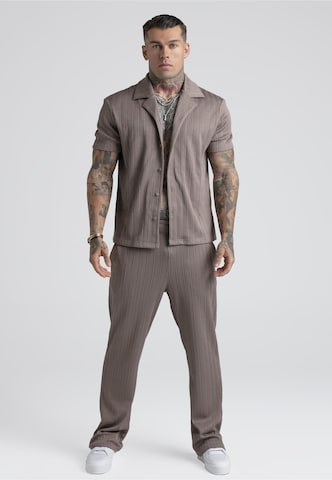 Regular fit Camicia di SikSilk in marrone