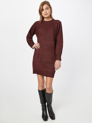 Warehouse Knitted dress in Red: front