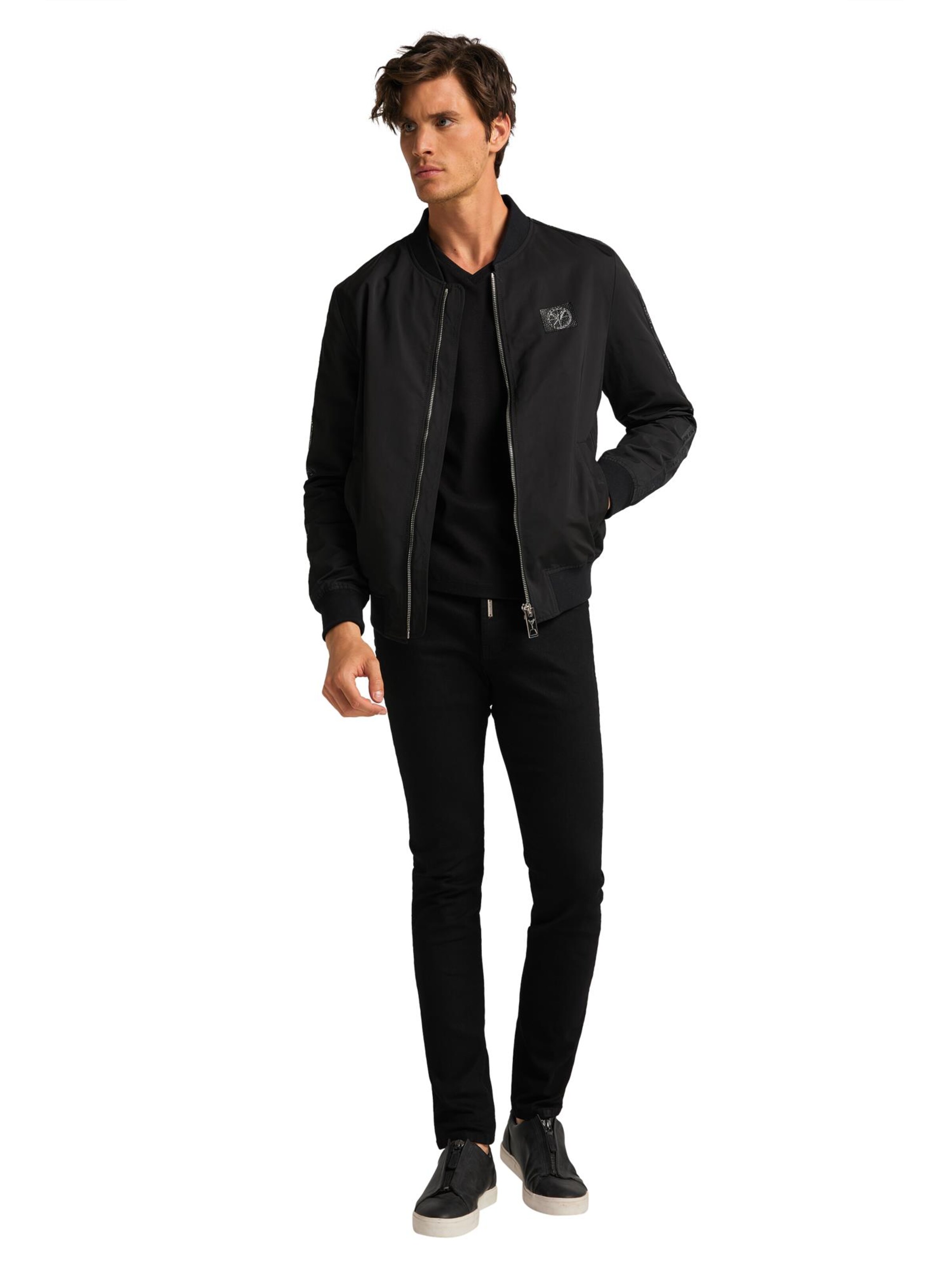 Carlo Colucci Übergangsjacke in Schwarz