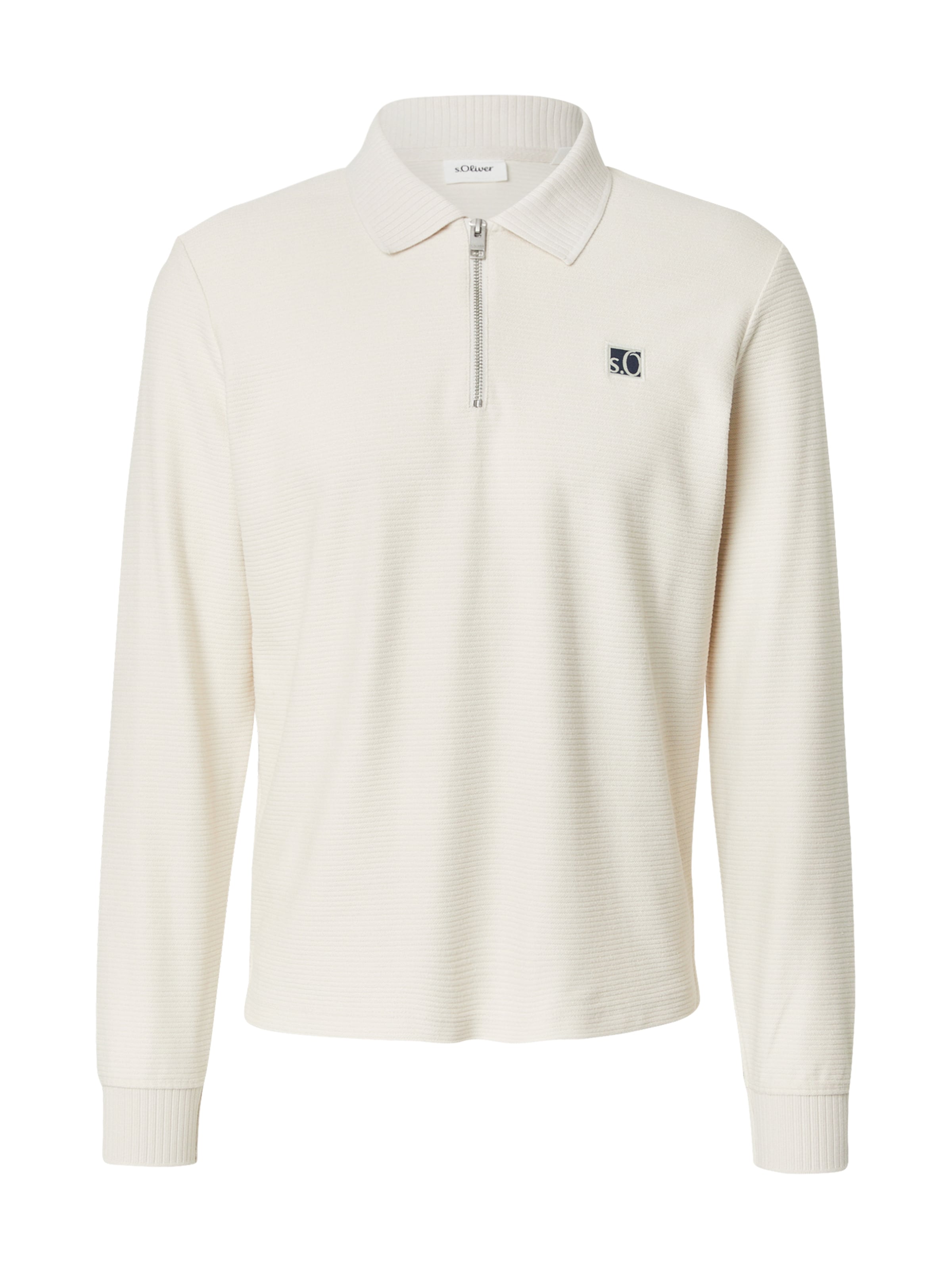 s.Oliver Μπλούζα φούτερ σε γκρι: μπροστά