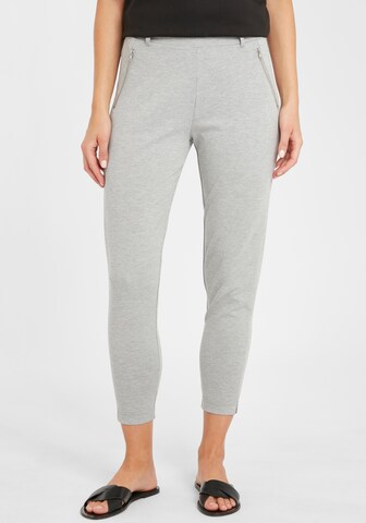 ICHI Tapered Hose 'Kate' in Grau: Vorderseite