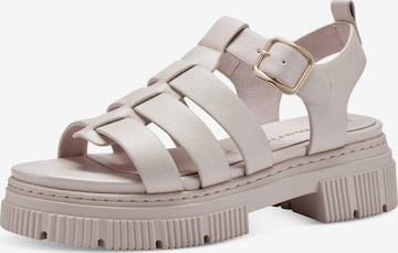 TAMARIS Sandalen met riem in Beige: voorkant