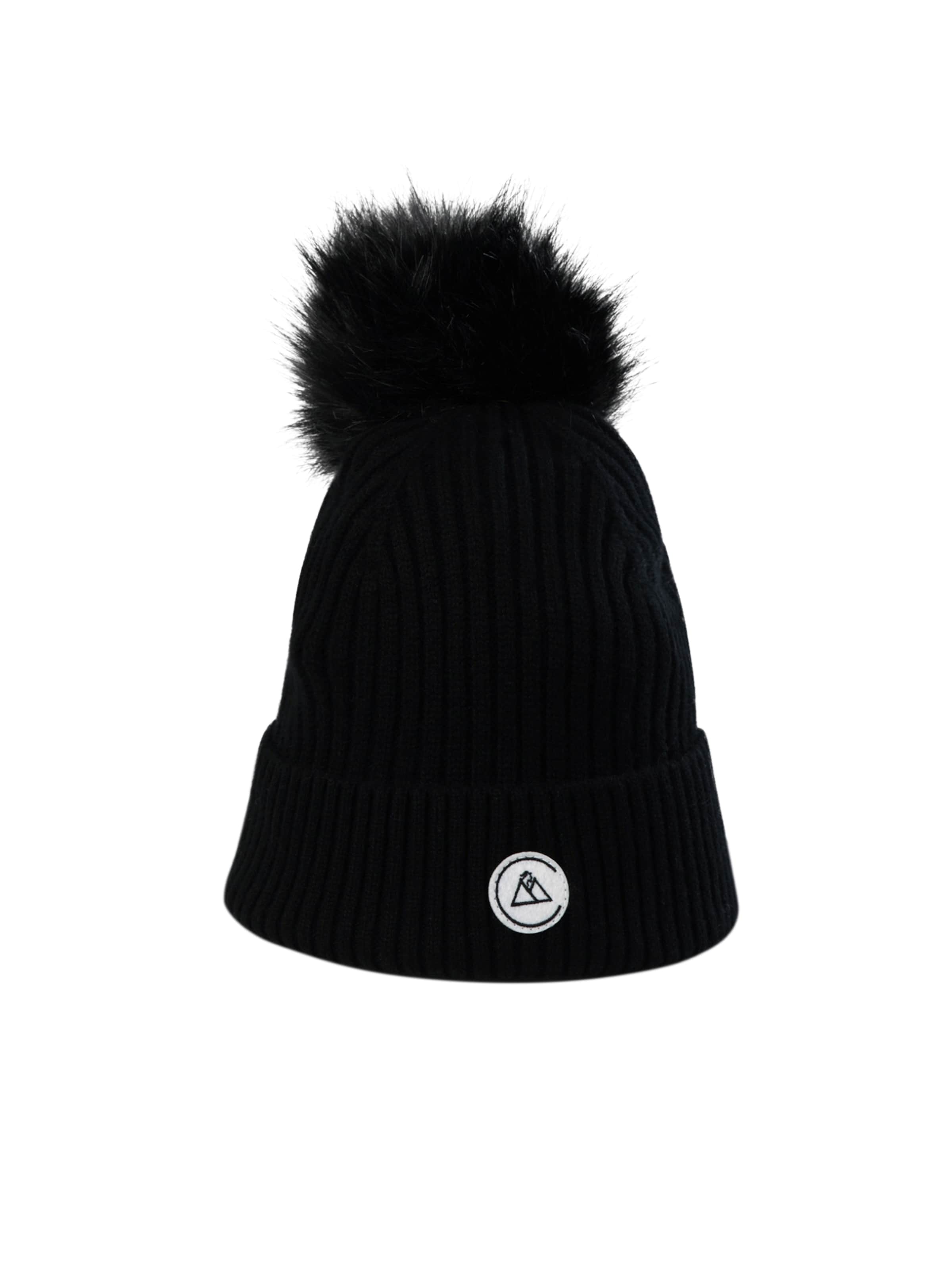 CASH-MERE.CH Pipo värissä musta: etupuoli