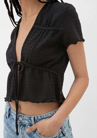 QS Blouse in Zwart