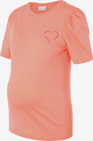 T-shirt 'Kirsa' MAMALICIOUS en orange : devant