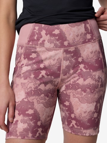 COLUMBIA Slimfit Sporthose 'Columbia Boundless Trek 1/2' in Pink: Vorderseite