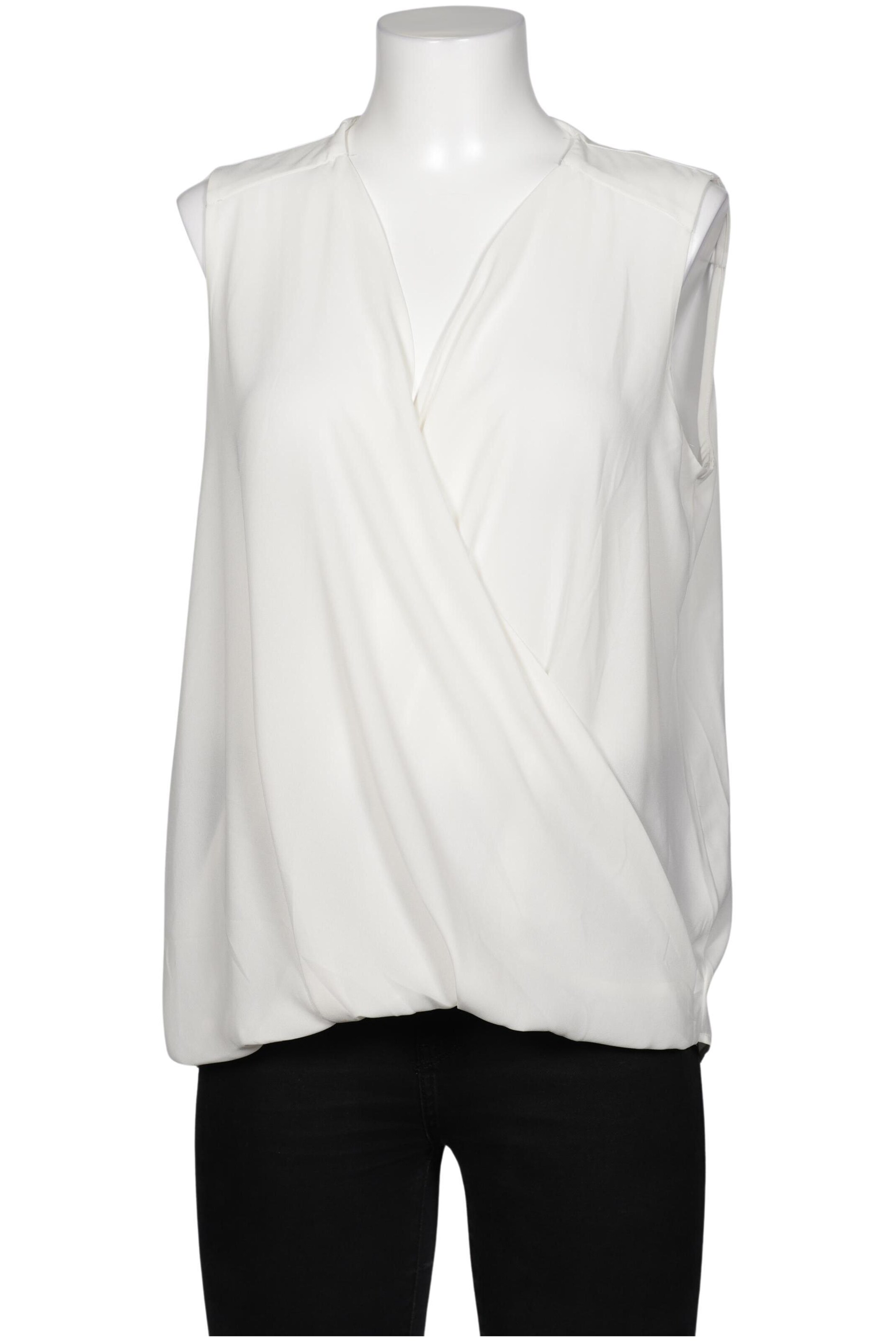 MANGO Bluse M in Weiß: Vorderseite