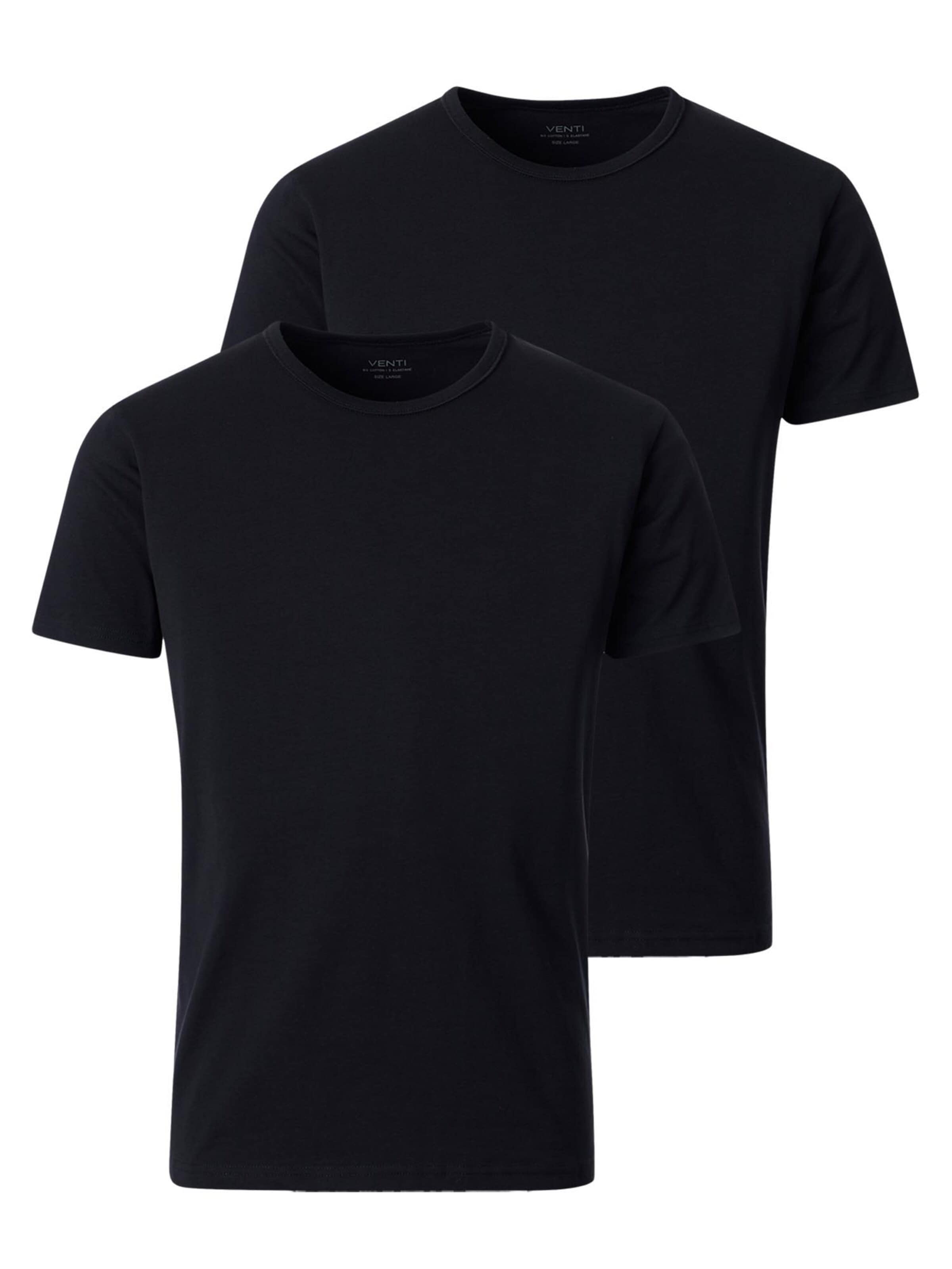 VENTI Shirt 'Basic'‌‌‌‌‌‌‌‌ in Schwarz: Vorderseite