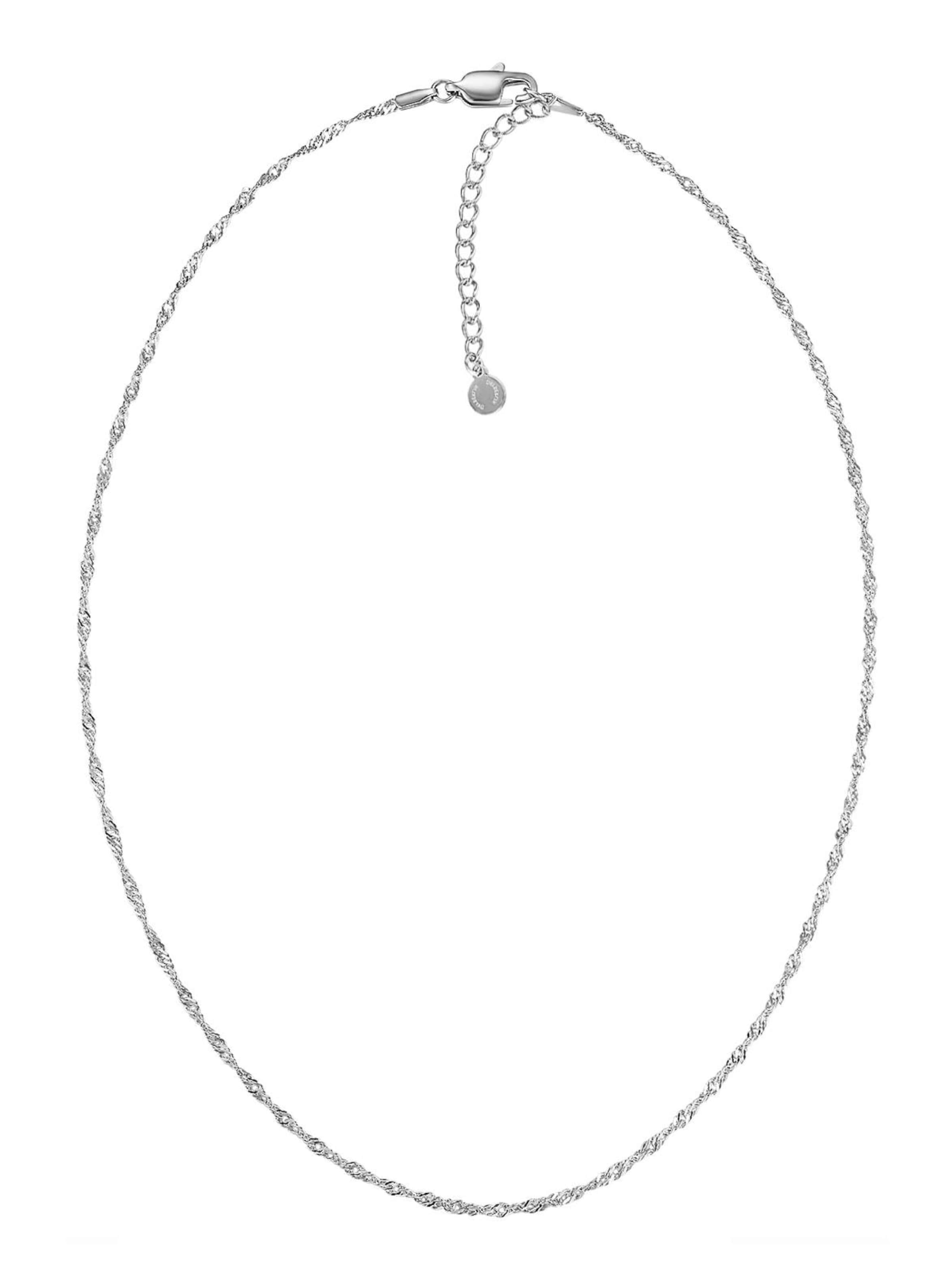 day berlin Kette 'Twist'‌‌‌‌‌‌‌‌‌ in Silber: Vorderseite