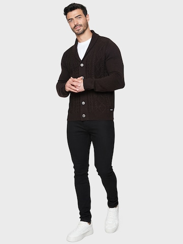 Threadbare Knit cardigan in Brown