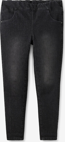 Skinny Jeggings di SHEEGO in nero: frontale