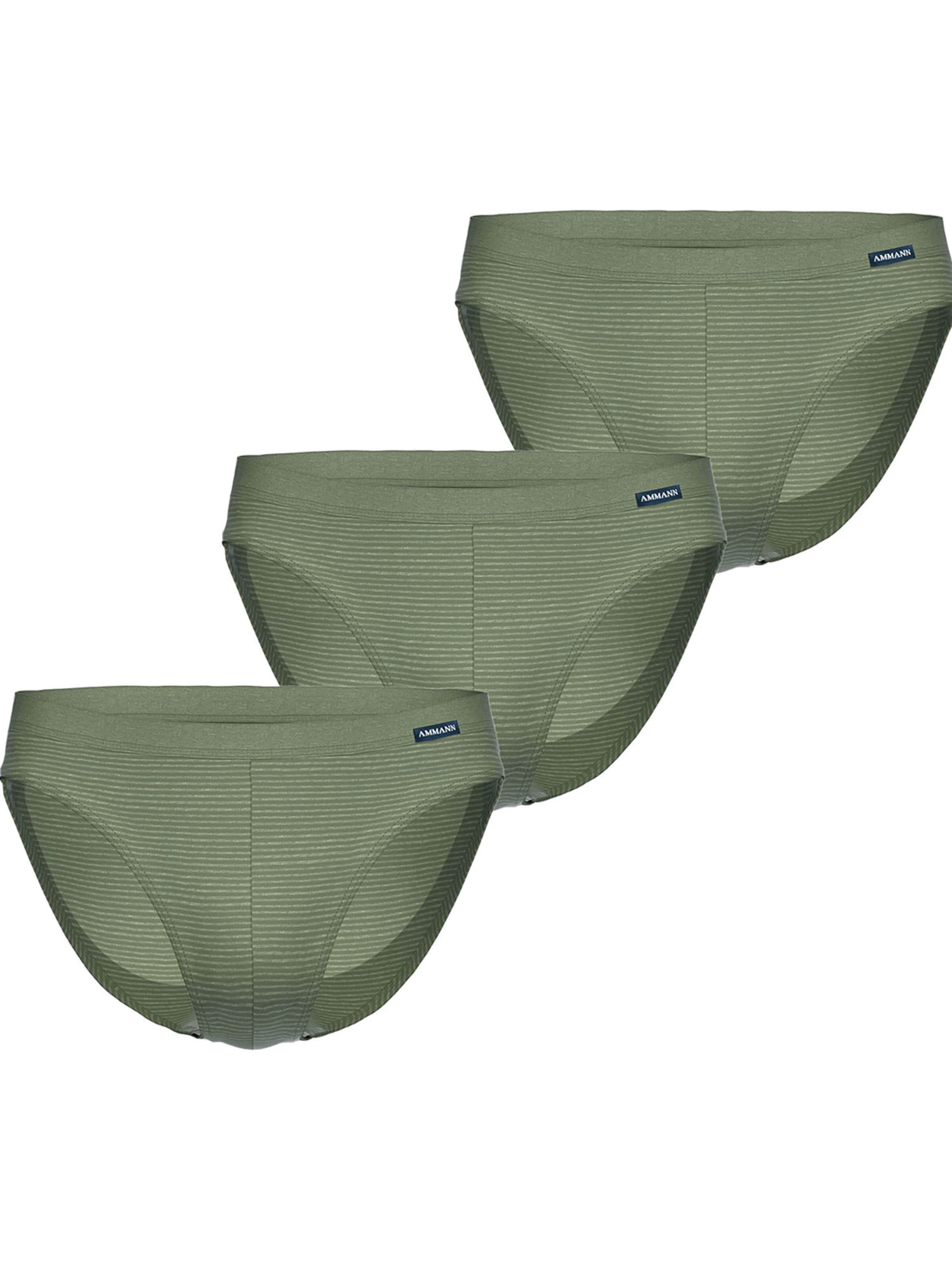 Ammann Slip 'Jeans Feinripp'‌‌‌‌‌ in Grün: Vorderseite