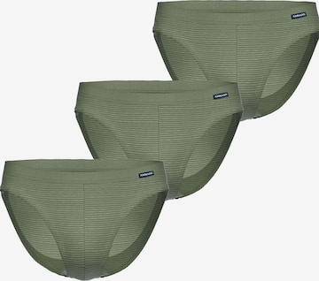 Ammann Slip 'Jeans Feinripp' in Grün: Vorderseite