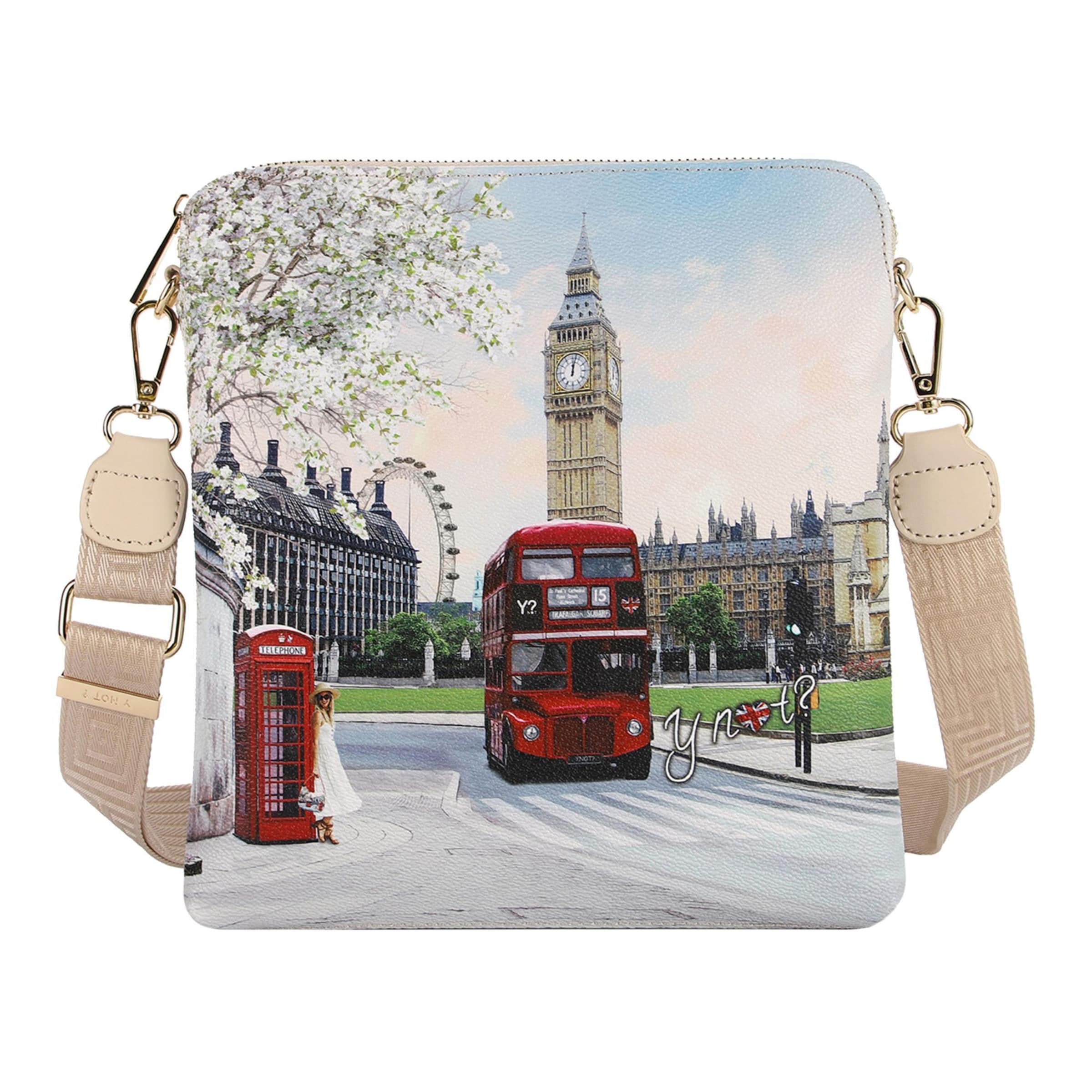 Borsa a tracolla 'Yesbag' di Y Not? in rosso: frontale