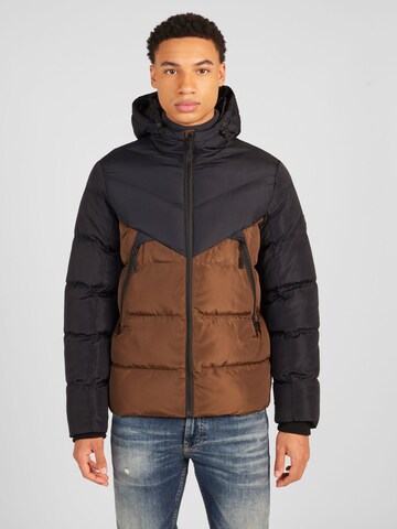 BLEND Winter Jacket in Blue: front