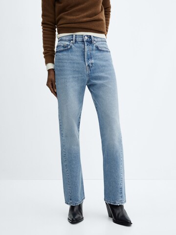 MANGO Regular Jeans 'NICOLE' in Blauw: voorkant