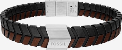 FOSSIL Narukvica veličine One Size u tamno smeđa / srebro, Pregled proizvoda