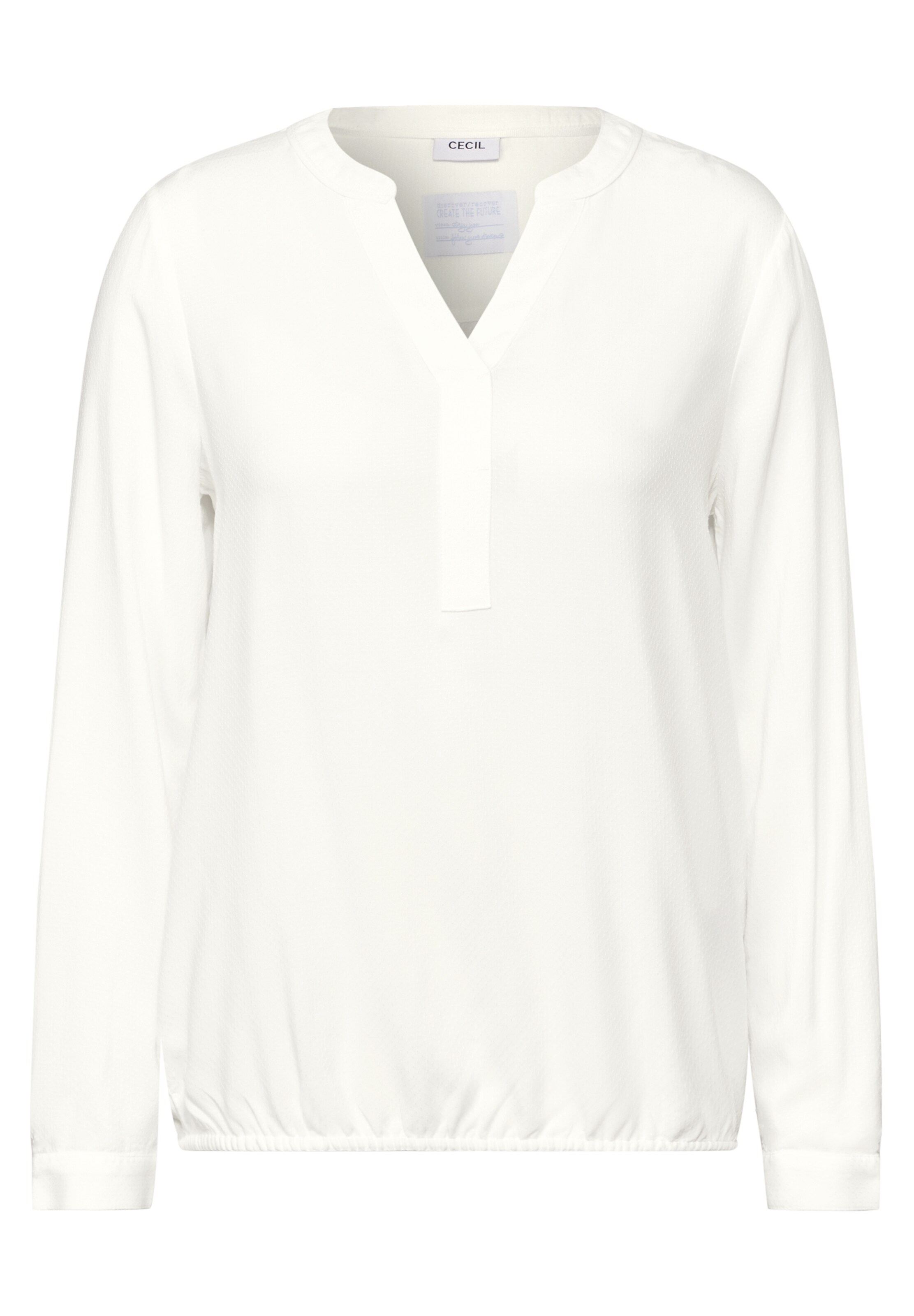CECIL Bluse in Unifarbe in Weiß: Vorderseite