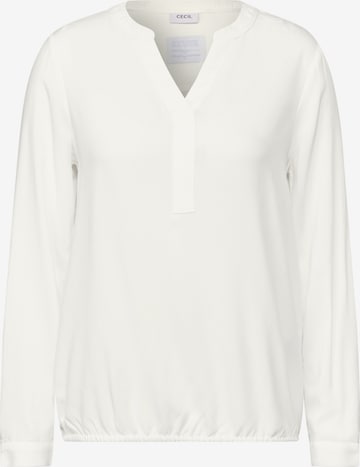 CECIL Bluse in Unifarbe in Weiß: Vorderseite