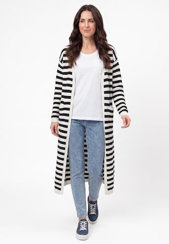 usha BLUE LABEL - Abrigo de punto en negro: frente