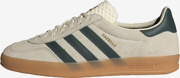 balts ADIDAS ORIGINALS Zemie brīvā laika apavi 'Gazelle Indoor': no priekšpuses