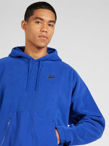 Sweat-shirt 'CLUB+ Polar' Nike Sportswear en bleu