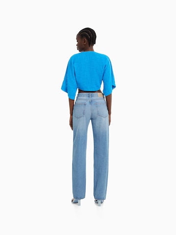 Bershka Regular Jeans in Blue