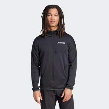 ADIDAS TERREX - Chaqueta polar funcional 'Xperior Climawarm Light' en negro: frente