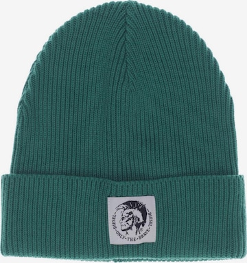 DIESEL Hat & Cap in One size in Green: front