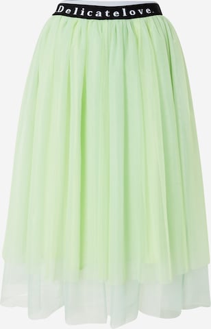 DELICATELOVE - Falda 'EMILY' en verde: frente