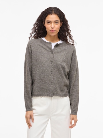 VILA Knit cardigan 'VILiga' in Brown: front