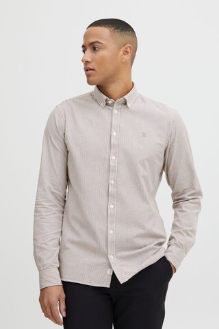 Casual Friday Regular fit Overhemd 'Anton' in Beige: voorkant