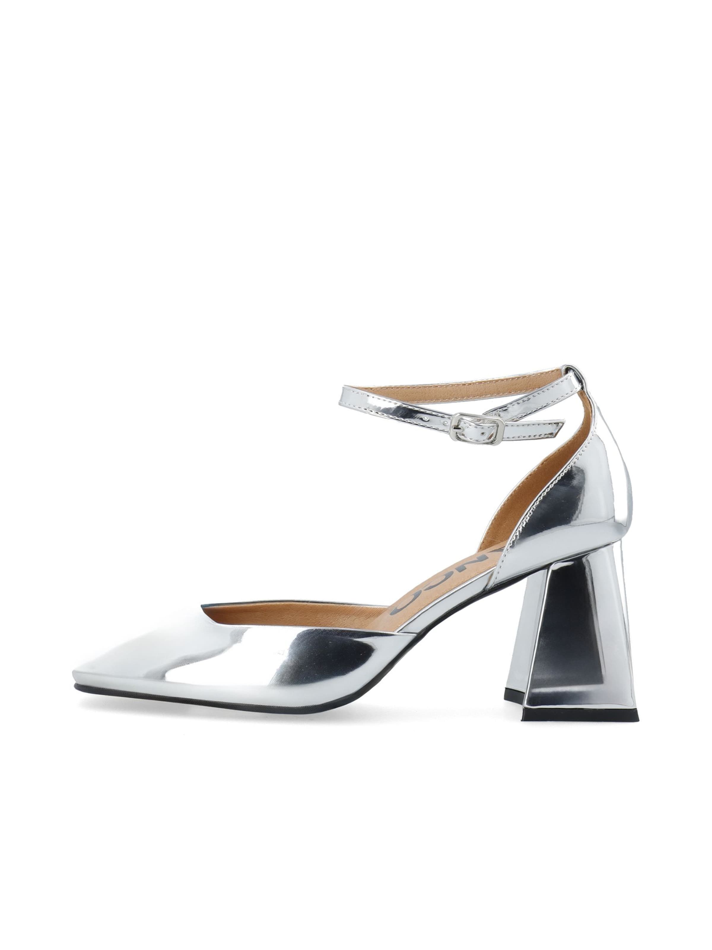 Bianco Pumps 'Joyce' in Silber: Vorderseite