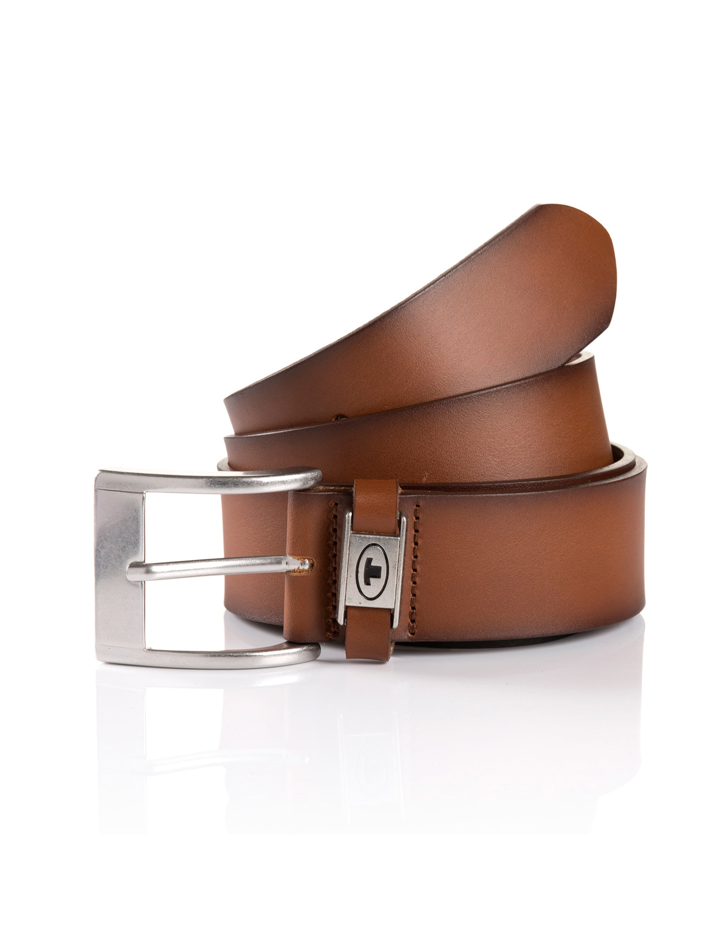 TOM TAILOR Vyö 'NATHAN' värissä ruskea: etupuoli