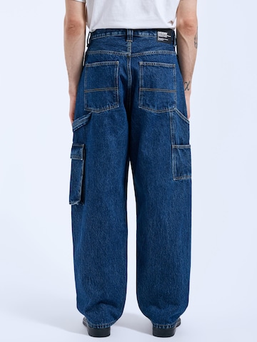Dr. Denim Loosefit Jeans 'Colt Worker Cargo' in Blauw